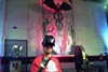 Jesse James with metal wall art by Dan Statler
